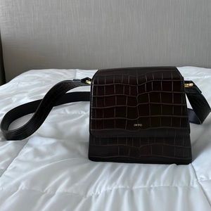 JW PEI Crossbody Croc Purse | Dark Brown
